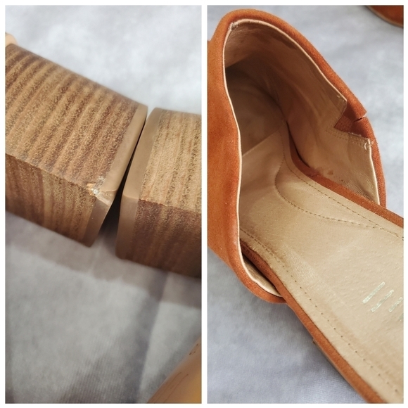 J JILL Celeste Henna Suede Block Heel Mules Size 10M - Picture 11 of 14